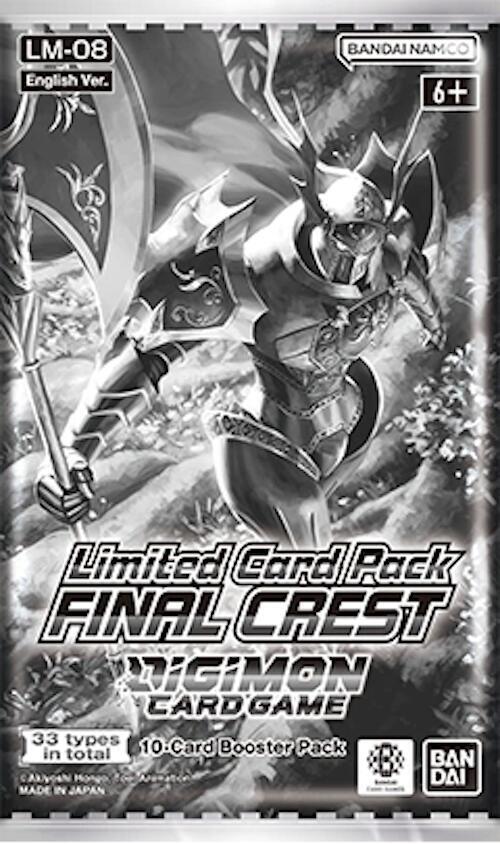 Digimon Card Game — Limited Card Pack- FINAL CREST- [ LM-08] 6pcs