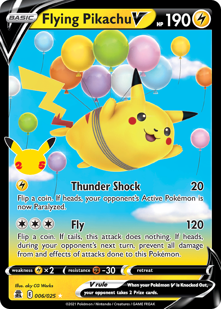 Flying Pikachu V #6 [CEL25] [ESP] NM Holo (25th Anniversary)