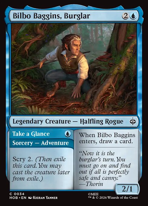 Bilbo Baggins, Burglar // Take a Glance #34 [HOB] [ESP] NM
