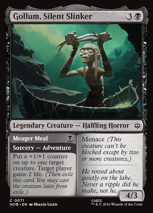 Gollum, Silent Slinker // Meager Meal #71 [HOB] [ESP] NM