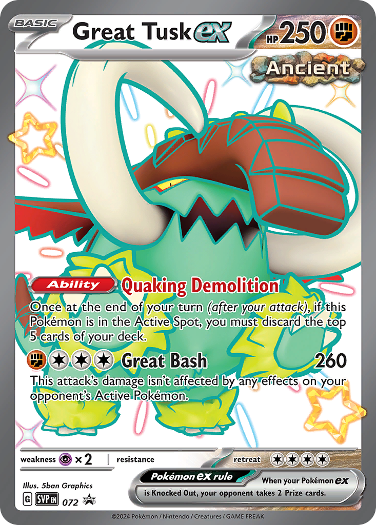 Great Tusk ex #72 [SVP] [ENG] NM Holo