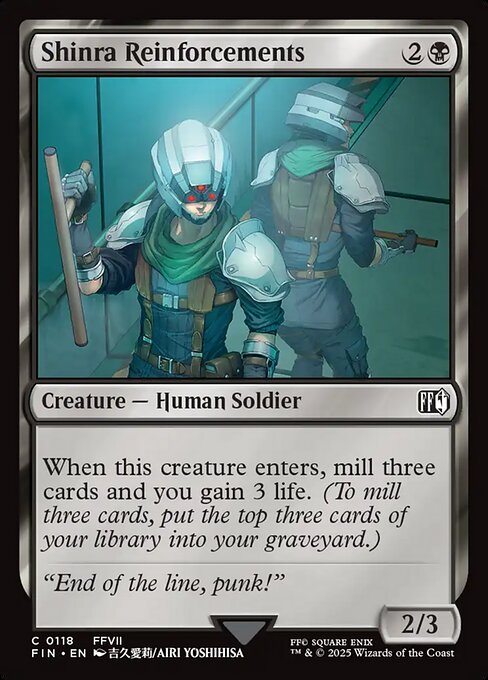Shinra Reinforcements #118 [FIN] [ENG] NM Foil
