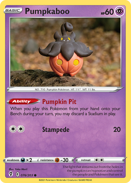 Pumpkaboo #76 [SWSH7] [ENG] NM Holo Energy