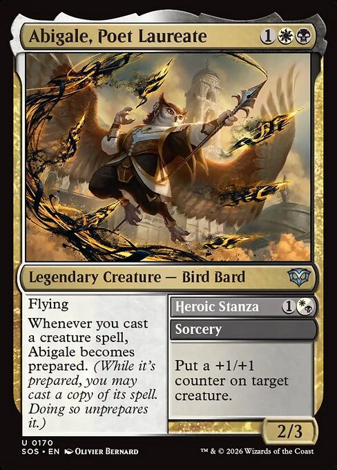 Abigale, Poet Laureate // Heroic Stanza #170 [SOS] [ENG] NM Foil