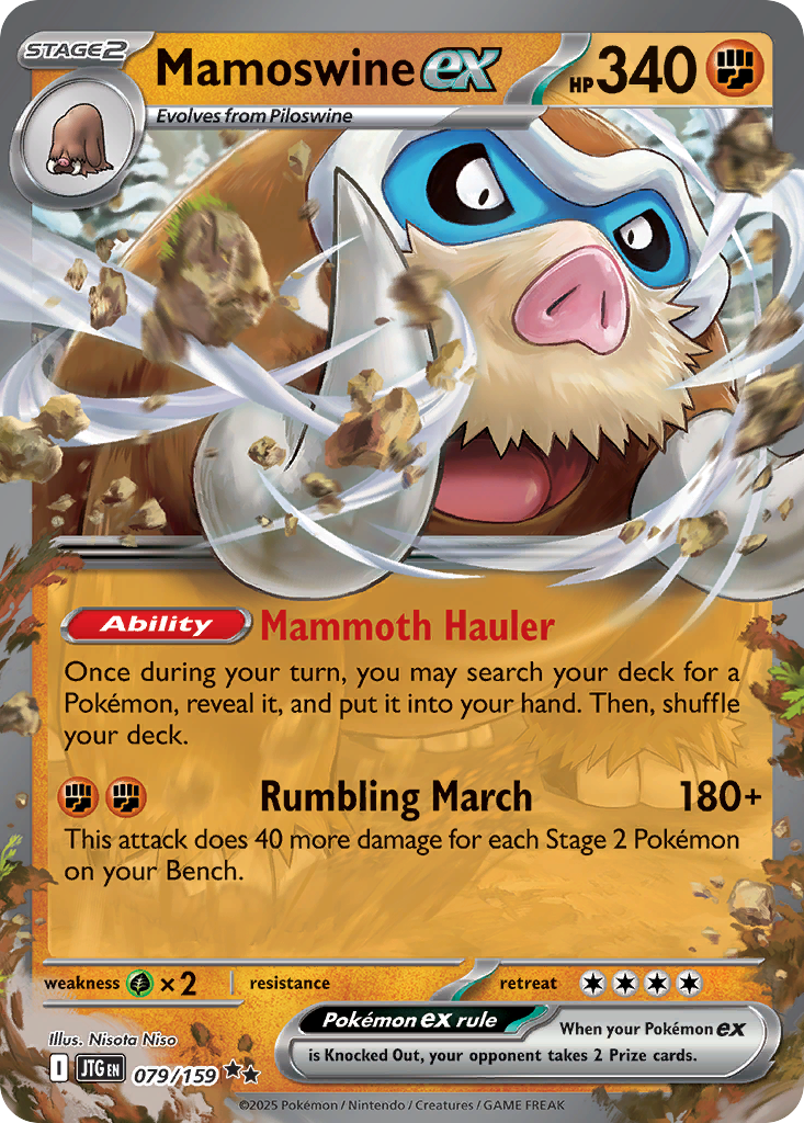 Mamoswine ex #79 [SV9] [ESP] NM Holo Sparkling