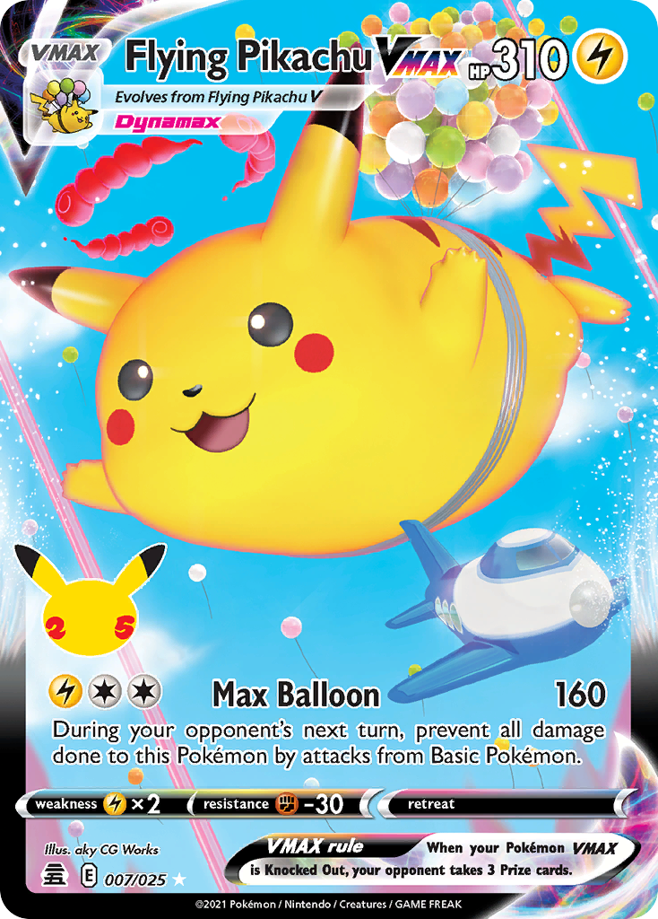 Flying Pikachu VMAX #7 [CEL25] [ENG] NM Holo (25th Anniversary)