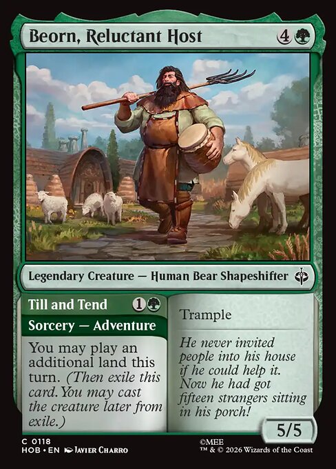 Beorn, Reluctant Host // Till and Tend #118 [HOB] [ENG] NM