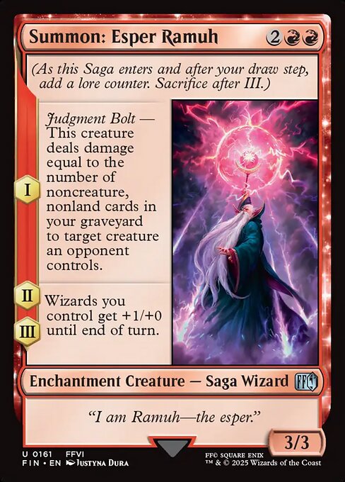Summon: Esper Ramuh #161 [FIN] [ENG] NM