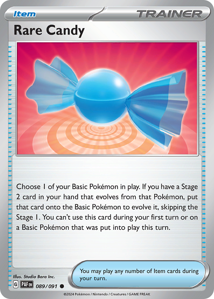 Rare Candy #89 [SV4PT5] [ESP] NM Holo Pokeball
