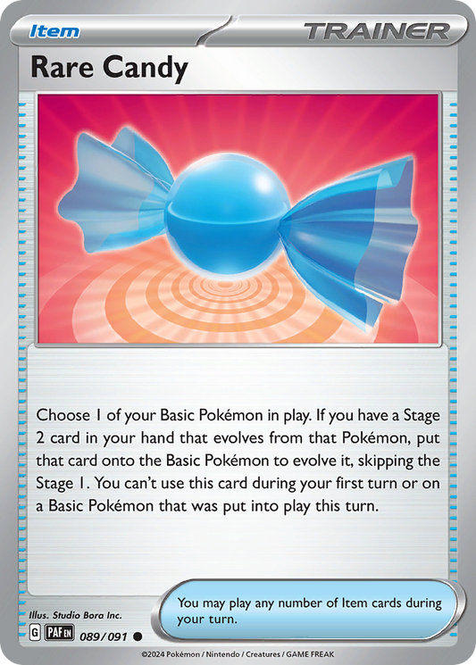Rare Candy #89 [SV4PT5] [ESP] NM Holo Pokeball