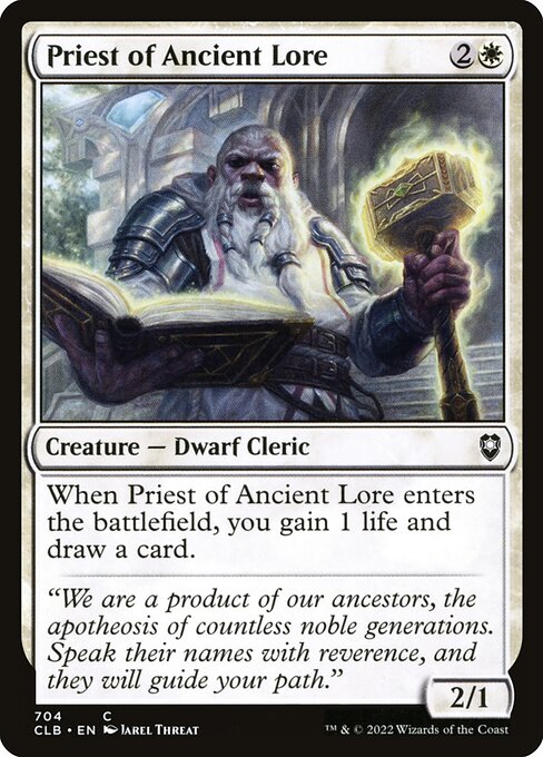 Priest of Ancient Lore #704 [CLB] [ESP] NM