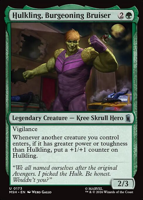 Hulkling, Burgeoning Bruiser #173 [MSH] [ESP] NM