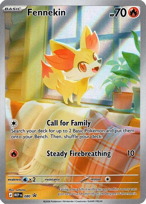 Fennekin #80 [MEP] [ESP] NM Holo