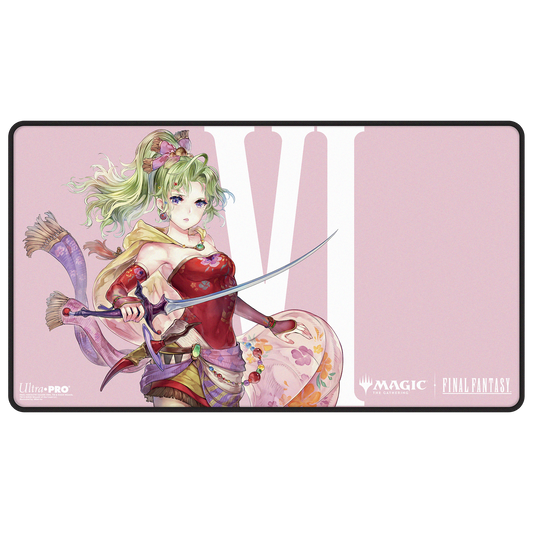 Magic: The Gathering — Playmat: MTG Black Stitched- Final Fantasy- Terra, Herald of Hope