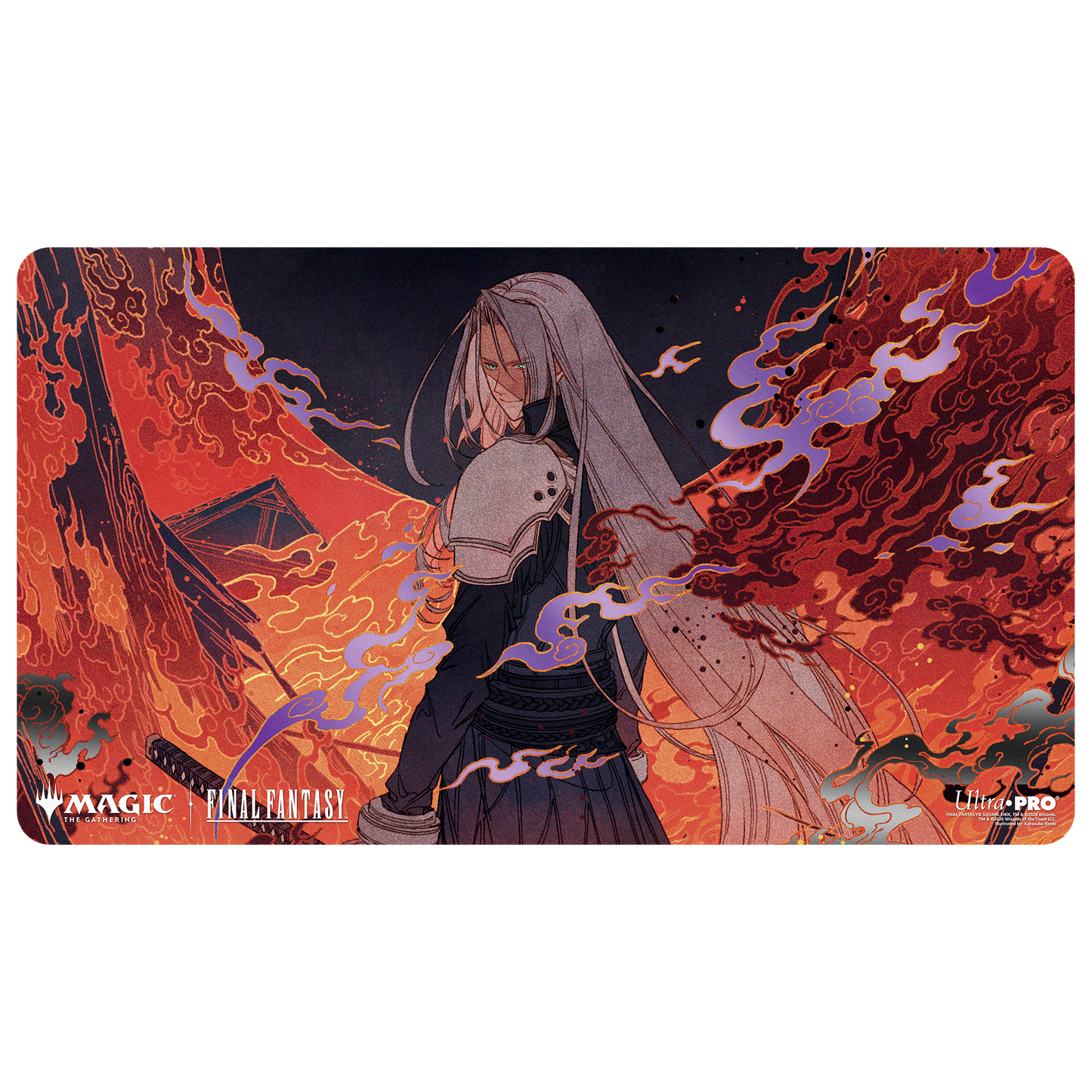 Magic: The Gathering — Playmat: MTG Foil- Final Fantasy- Nibelheim Aflame