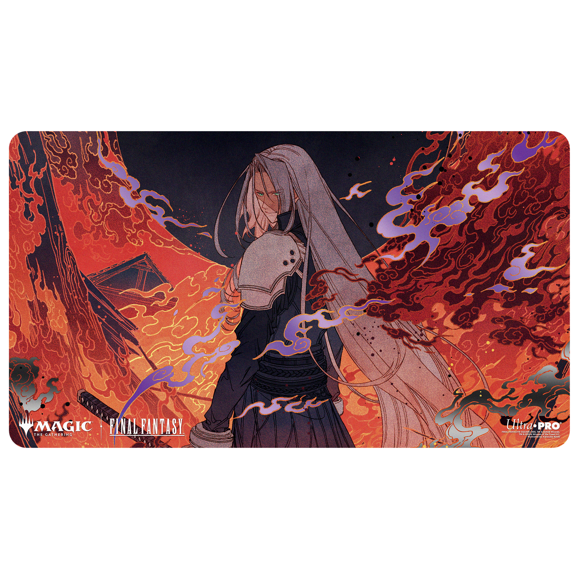 Magic: The Gathering — Playmat: MTG Foil- Final Fantasy- Nibelheim Aflame