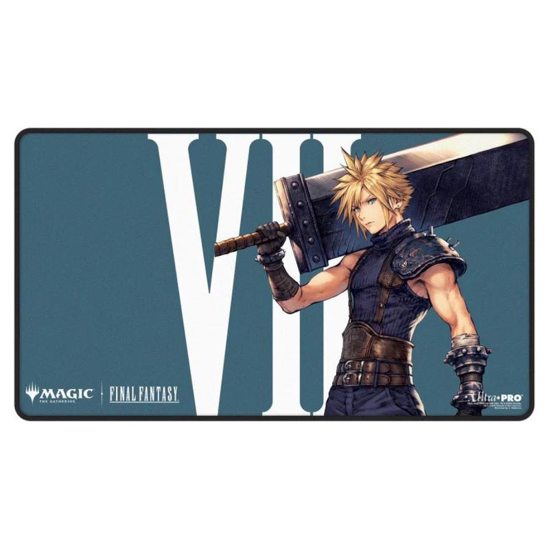 Magic: The Gathering — Playmat: MTG Black Stitched- Final Fantasy- Cloud, Ex-SOLDIER