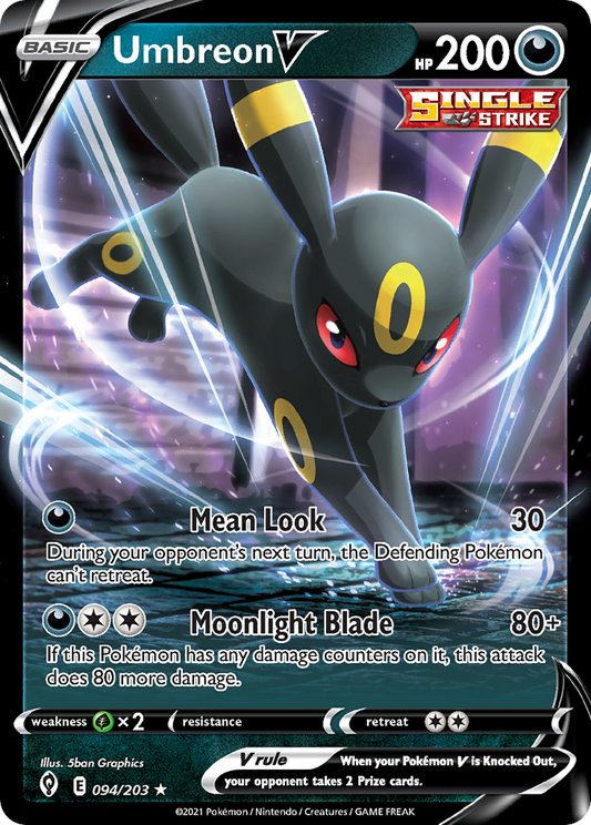 Umbreon V #94 [SWSH7] [ESP] NM Holo (Play Pokémon)