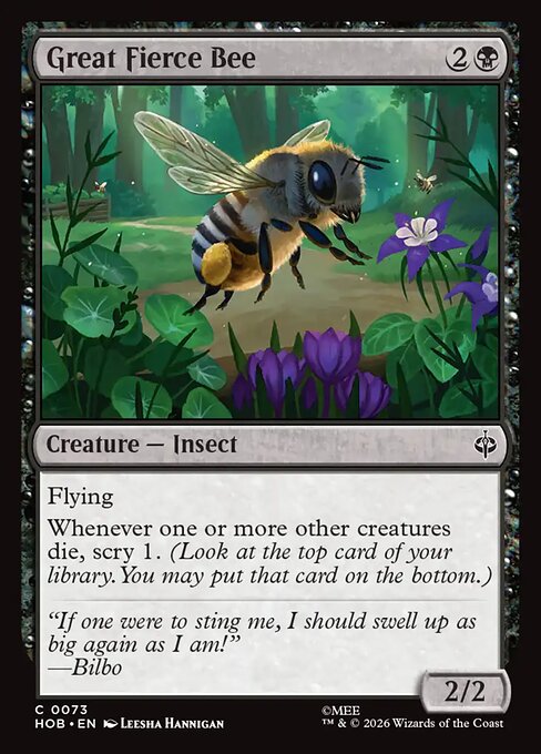 Great Fierce Bee #73 [HOB] [ESP] NM