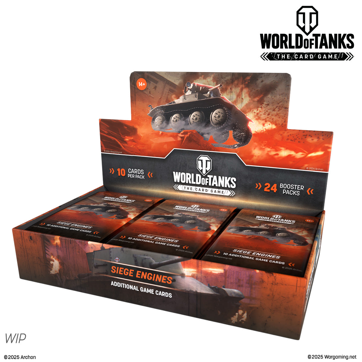 World of Tanks the Card Game: Siege Engines- Booster Display (24 Packs)