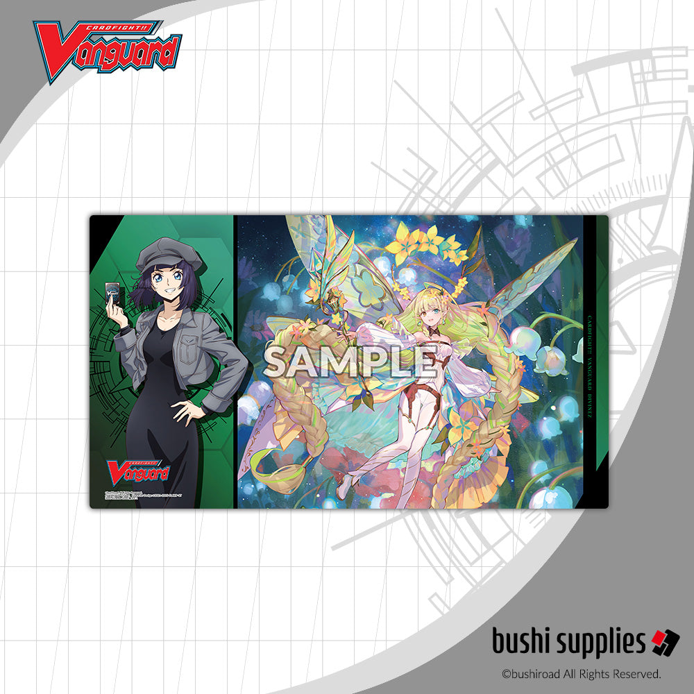 Playmat: Bushi Supplies Rubber Playmat- Cardfight!! Vanguard Divinez DELUXE Finals- Ruka & Nannaclir