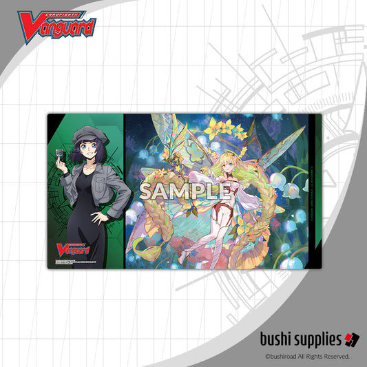 Playmat: Bushi Supplies Rubber Playmat- Cardfight!! Vanguard Divinez DELUXE Finals- Ruka & Nannaclir