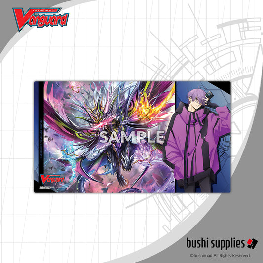 Playmat: Bushi Supplies Rubber Playmat- Cardfight!! Vanguard Divinez DELUXE Finals- Michiru & Drajeweled Magnus