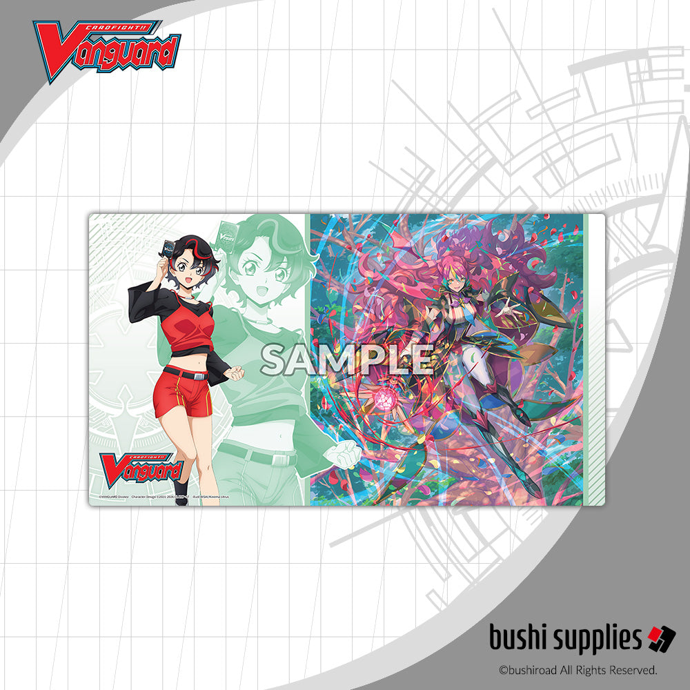 Playmat: Bushi Supplies Rubber Playmat- Cardfight!! Vanguard Divinez Parallactic Clash- Kanami & Berucrea