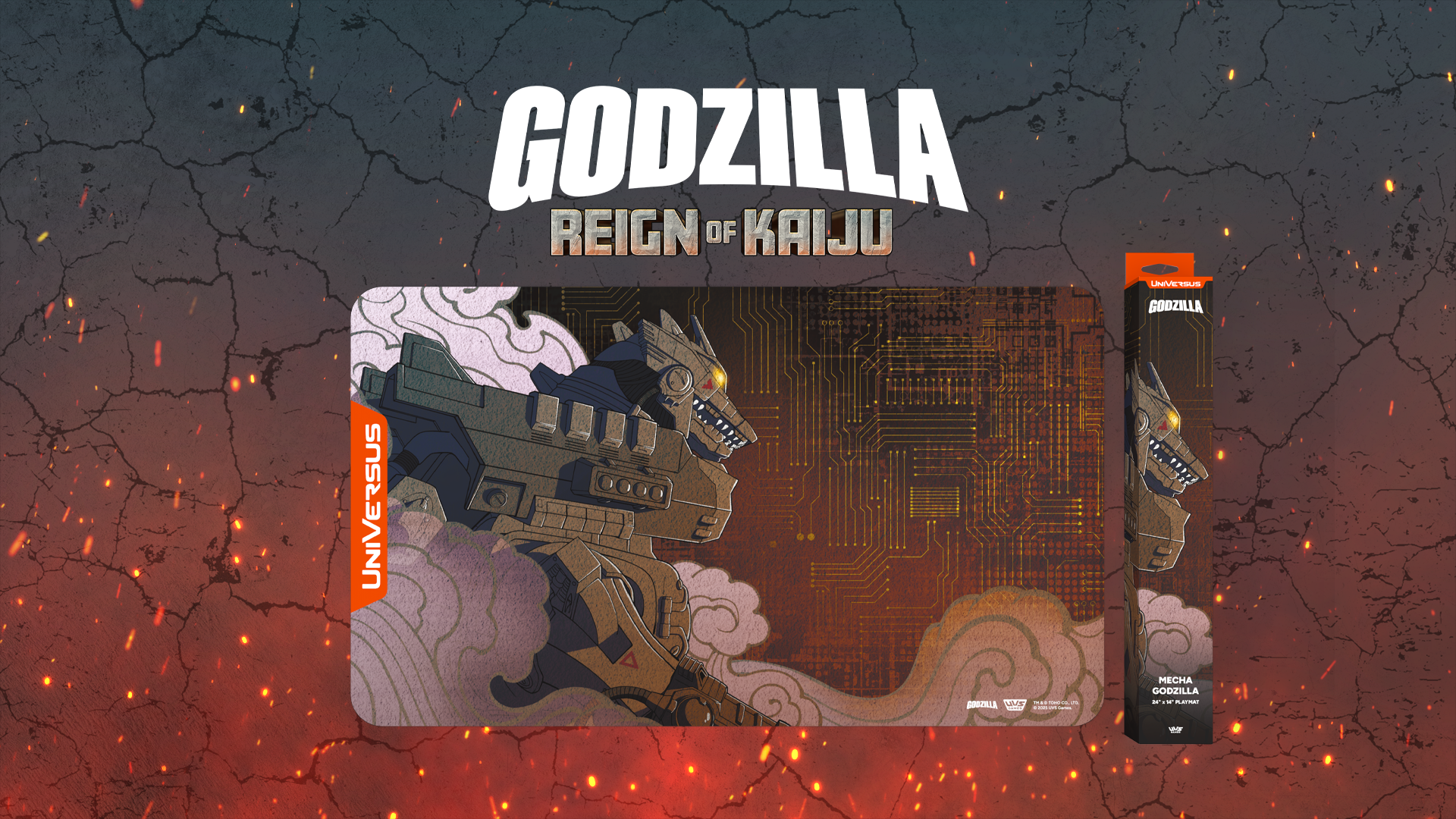 UniVersus — Godzilla Reign Of Kaiju- Mecha Godzilla Kiryu Playmat