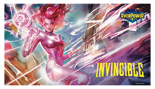 OverPower CCG: Skybound Premium Playmat- Invincible- Atom Eve