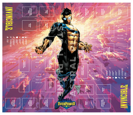 OverPower CCG: Skybound Premium Learn-to-Play Double Playmat- Invincible- Invincible