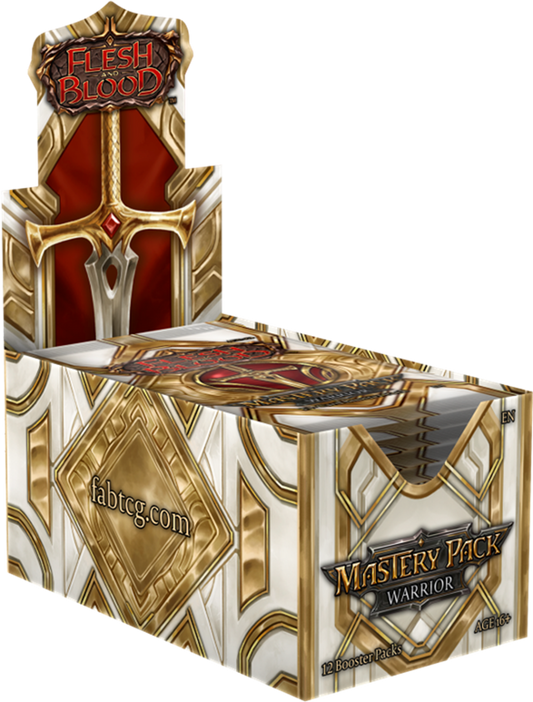Flesh and Blood TCG: Mastery Pack Warrior Display (12 Packs) [Limitations Apply]