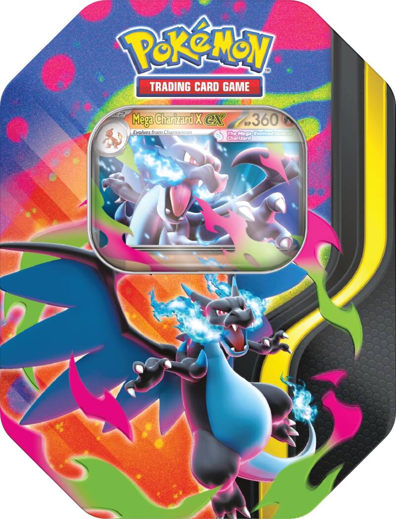 Pokemon TCG: Spanish Mega Charizard Tin Case (6 Tins)