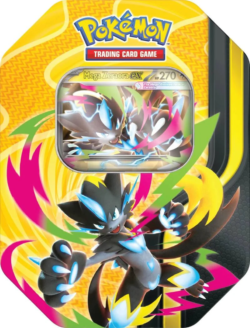 Pokemon TCG: Spanish Mega Forces Tin Case (6 Tins)