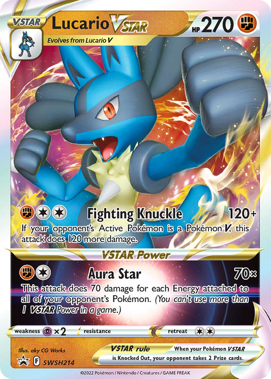 Lucario VSTAR #SWSH214 [SWSHP] [ENG] NM Holo