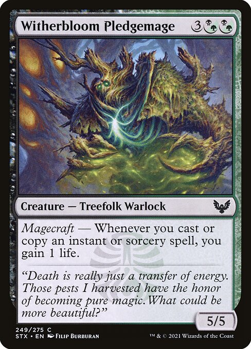 Witherbloom Pledgemage #249 [STX] [ENG] NM