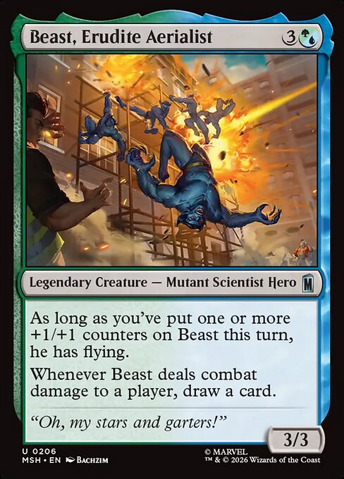 Beast, Erudite Aerialist #206 [MSH] [ENG] NM