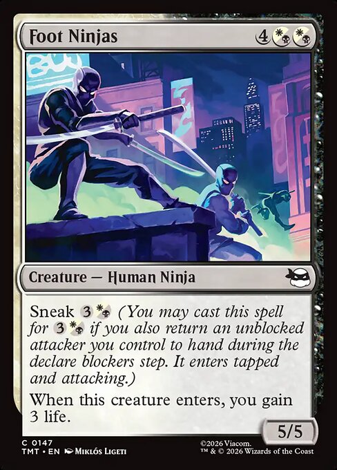 Foot Ninjas #147 [TMT] [ENG] NM Foil