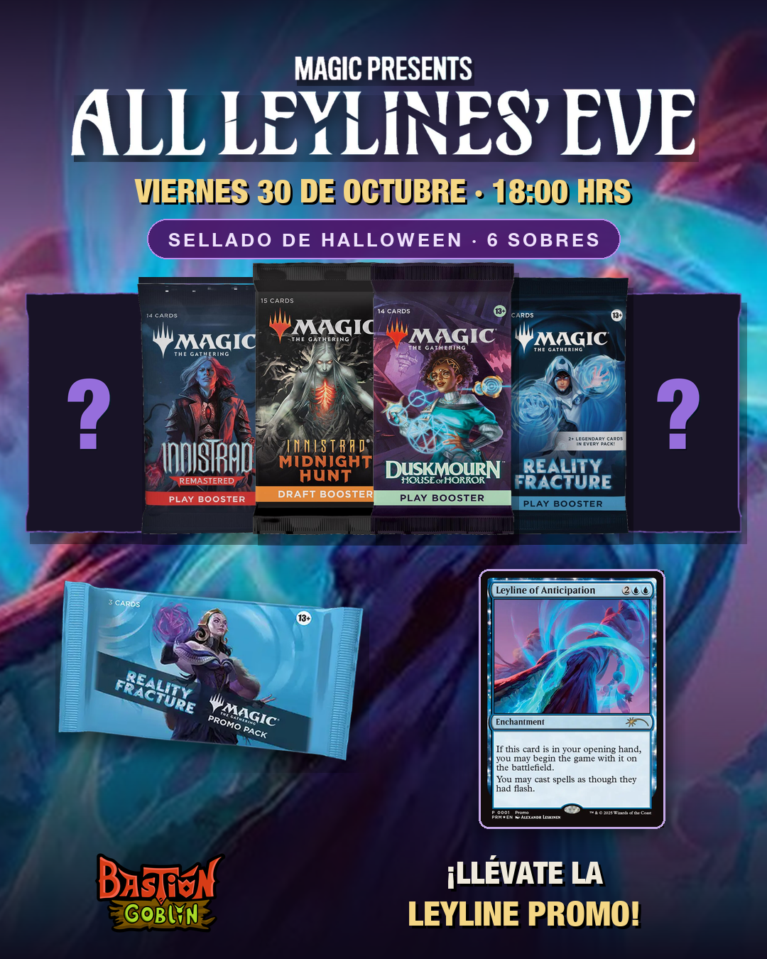 Entrada — All Leylines' Eve · Sellado de Halloween (Vie 30 Oct)
