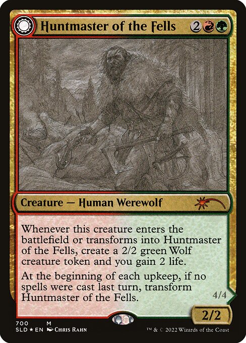 Huntmaster of the Fells // Ravager of the Fells #700 [SLD] [ENG] NM Foil