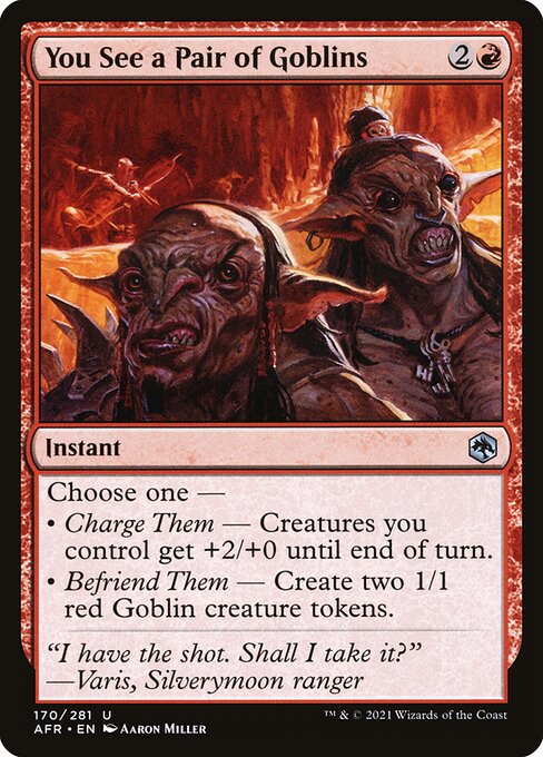 You See a Pair of Goblins #170 [AFR] [ENG] NM