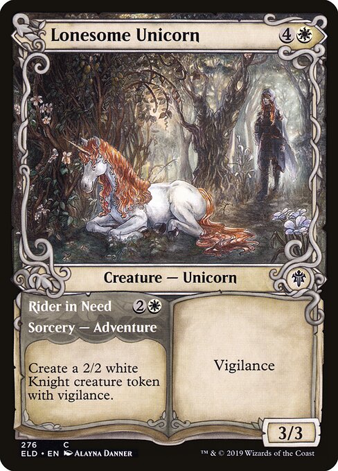 Lonesome Unicorn // Rider in Need #276 [ELD] [ENG] NM