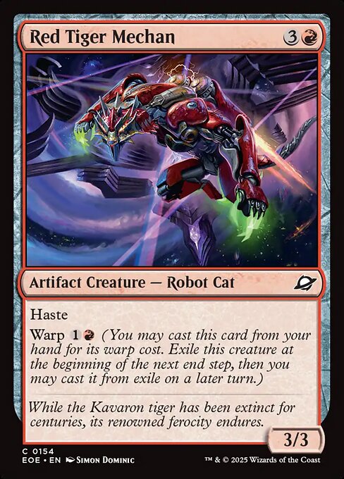 Red Tiger Mechan #154 [EOE] [ENG] NM Foil