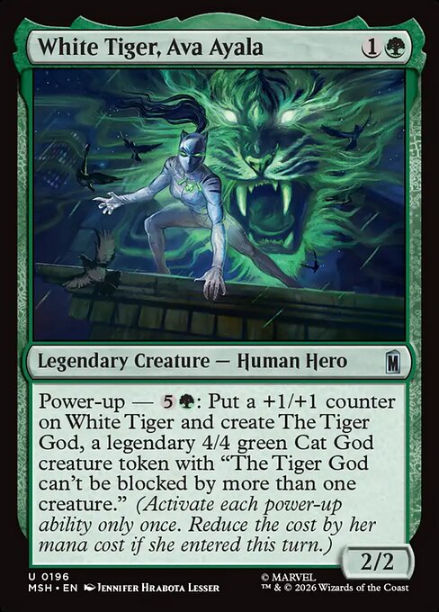 White Tiger, Ava Ayala #196 [MSH] [ENG] NM