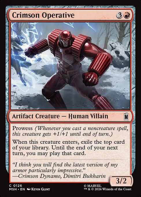 Crimson Operative #126 [MSH] [ENG] NM Foil