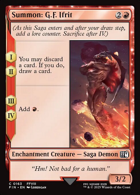 Summon: G.F. Ifrit #163 [FIN] [ENG] NM