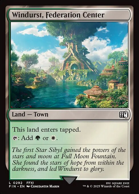 Windurst, Federation Center #292 [FIN] [ENG] NM Foil