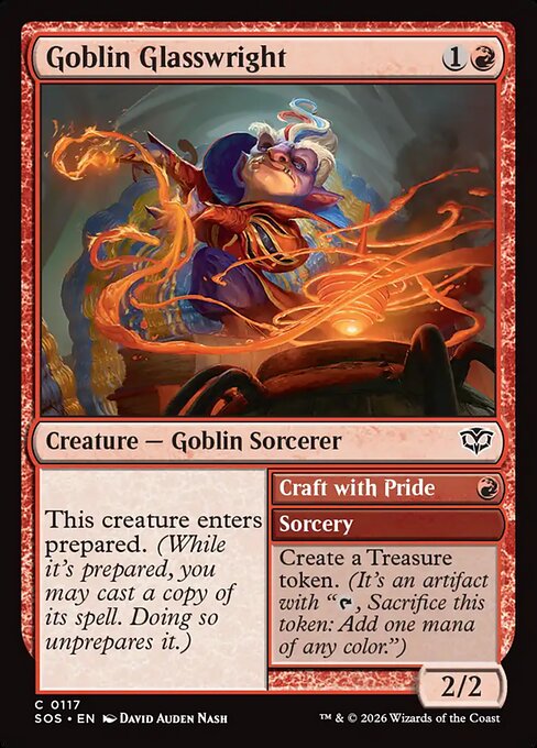 Goblin Glasswright // Craft with Pride #117 [SOS] [ENG] NM Foil