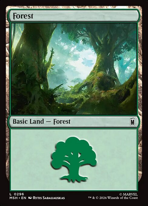 Forest #296 [MSH] [ENG] NM Foil
