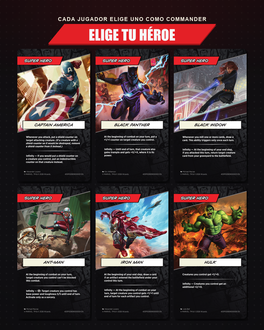 Entrada — Commander Party Marvel Super Heroes (Mié 5 Ago)